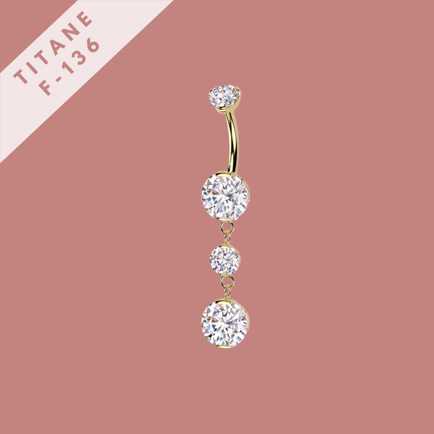 Piercing Jade XL Nombril - Titane