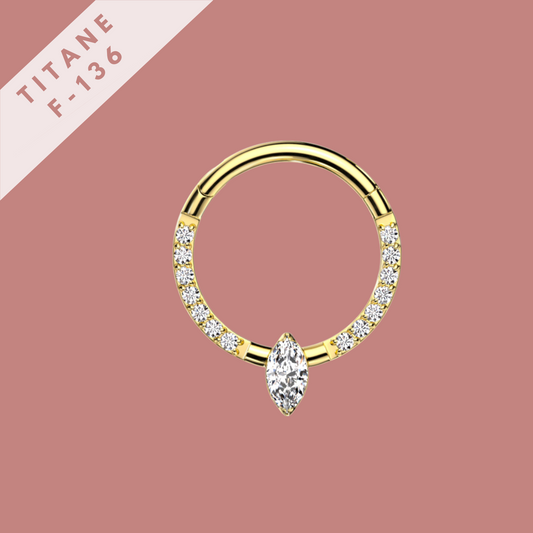 Piercing Orion front - titane