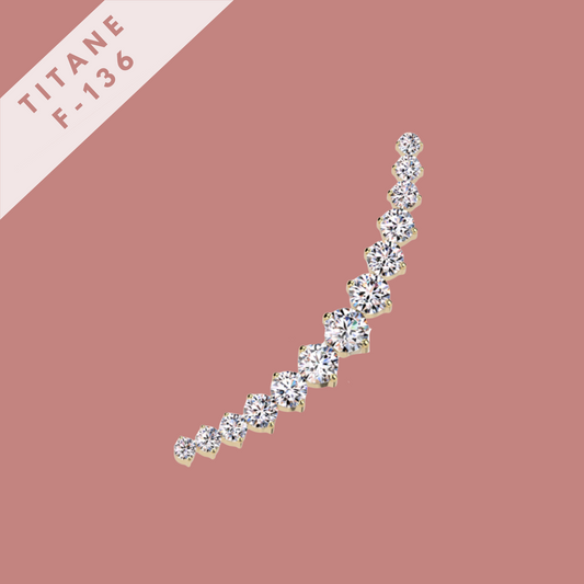 Piercing Marquise XXL - titane