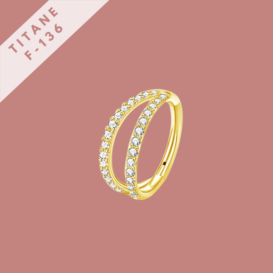 Piercing Double Jess narine - titane